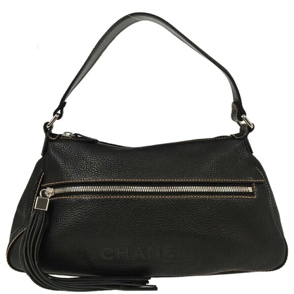 Chanel Black Calfskin Handbag AQ00066 - Picture 1 of 10